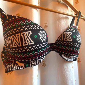 Limited Edition Christmas PINK VS Pushup Bra